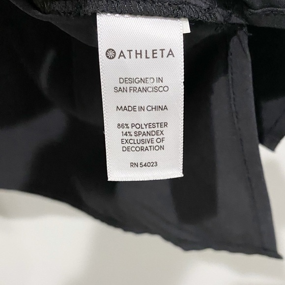 ATHLETA Black Insights Mock Neck Top Oversized Neutral Minimalist Modern Size XS - Picture 8 of 10